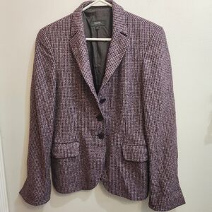 Zanella Platinum Made in Italy Wool Blend Blazer Size 6